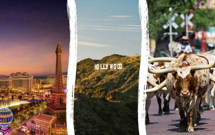 USA Triple Centre Experience: Los Angeles, Las Vegas and Texas